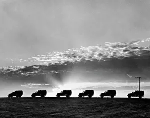 Commute: 1940s Line Of Military Trucks