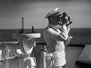 Latitude: 1940s Man Sailor Captain Officer