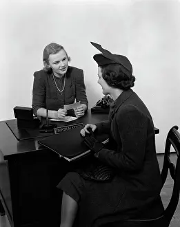 Receptionist: 1940s Retro Women Information