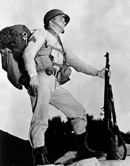 Vint: 1940s Sergeant In Army Uniform