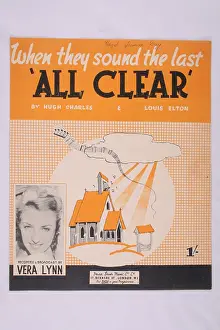 X100550: 1940s, sheet music cover, When they sound the