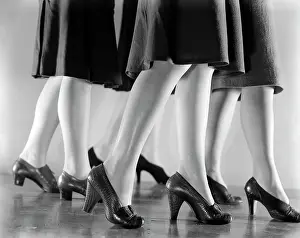 1940s Women Legs Only Walking