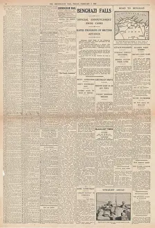 Sealion: 1941 Birmingham Mail British Forces capture Benghazi