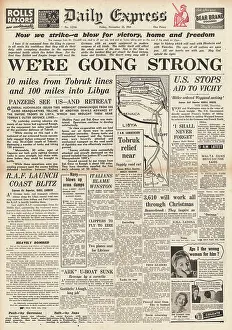 Kurusu: 1941 Daily Express British Forces advance in Libya