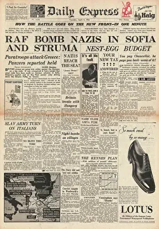 Diredawa: 1941 Daily Express The Budget and RAF raid on Sofia