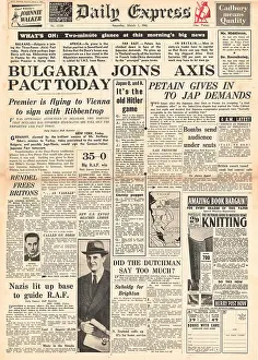 Bogdan: 1941 Daily Express Bulgaria to join Axis