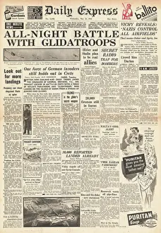 Kreta: 1941 Daily Express German forces invade Crete