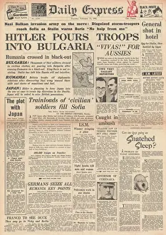 Wendell: 1941 Daily Express German Troops enter Bulgaria