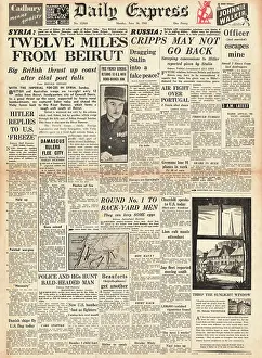 Weygand: 1941 Daily Express Imperial Forces advance to Beirut