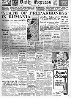 Sidon: 1941 Daily Express Romania on high alert