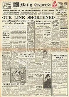 Dusan: 1941 Daily Express Situation in Greece is serious