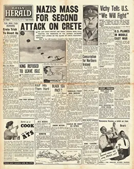 Freyberg: 1941 Daily Herald German forces invade Crete