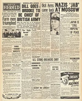 Dill: 1941 Daily Herald Re-shuffle in high command of the British