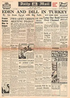 Dill: 1941 Daily Mail Anthony Eden attends talks in Turkey