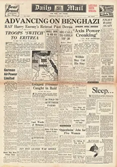 Somaliland: 1941 Daily Mail British Forces advance on Benghazi