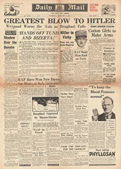 Sealion: 1941 Daily Mail British Forces capture Benghazi