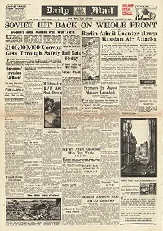 Indo China: 1941 Daily Mail Russian Counter Attack along Eastern Front