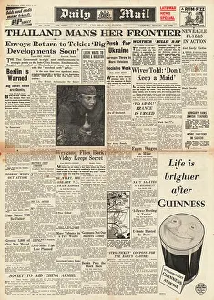 Dentz: 1941 Daily Mail Thailand mans her frontier