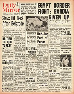 Harar: 1941 Daily Mirror Bardia falls to German forces