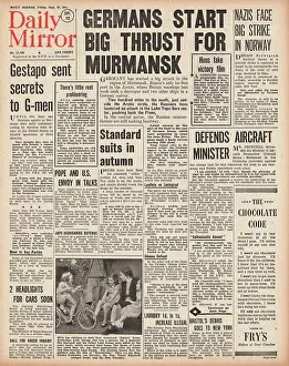 Lebb: 1941 Daily Mirror German Army thrust for Murmansk