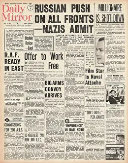 Indo China: 1941 Daily Mirror Russian Counter Attack along Eastern Front