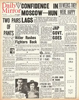 Beresina: 1941 Daily Mirror Russian Counter Attacks against german For
