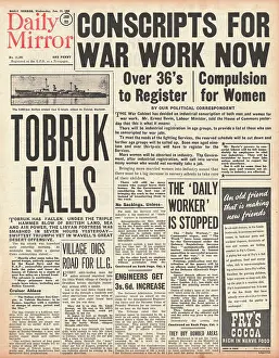 Levin: 1941 Daily Mirror Tobruk Falls