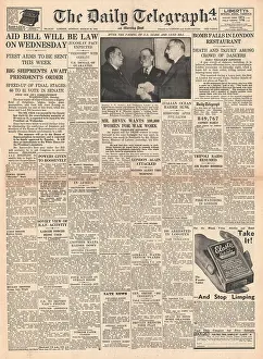 Bogdan: 1941 Daily Telegraph US Aid Bill passed by Senate