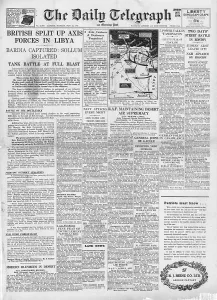 Kurusu: 1941 Daily Telegraph Battle for Libya
