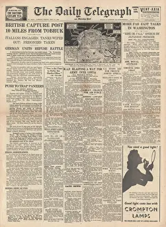 Kurusu: 1941 Daily Telegraph British Forces advance in Libya