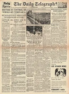 Sealion: 1941 Daily Telegraph British Forces capture Benghazi