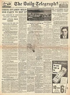 Fiorello: 1941 Daily Telegraph German forces invade Crete