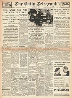 Diredawa: 1941 Daily Telegraph Heavy fighting around Libya
