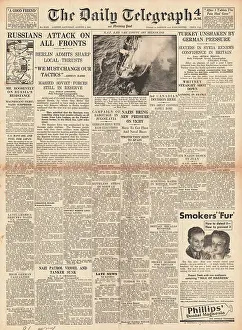 Indo China: 1941 Daily Telegraph Russian Counter Attack along Eastern Fr