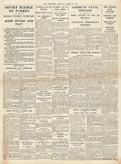 Jarabub: 1941 The Observer Soviet pledge to Turkey