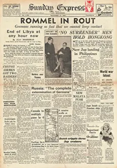 Mcleod: 1941 Sunday Express Rommel in Full retreat in Libya