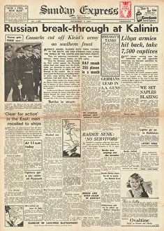 Simferopol: 1941 Sunday Express Russian Army break through at Kalinin