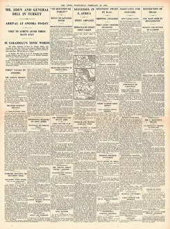 Dill: 1941 The Times Anthony Eden attends talks in Turkey