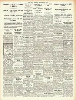 Kurusu: 1941 The Times British forces advance in Libya