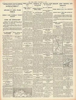 Kurusu: 1941 The Times British Forces advance in Libya