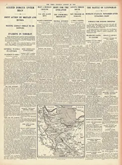 Lebb: 1941 The Times British and Soviet Troops march into Iran