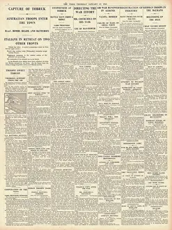 Summerskill: 1941 The Times Fall of Tobruk to Allies