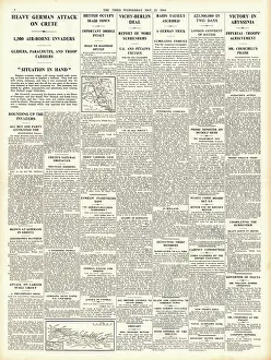 Freyberg: 1941 The Times German forces invade Crete
