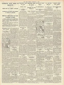 Wendell: 1941 The Times German threat in the Balkans