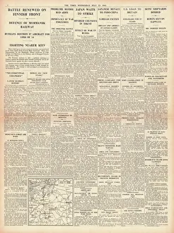 Indo China: 1941 The Times Heavy Fighting on Finlands Frontier