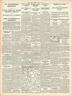 Beresina: 1941 The Times Poland to join Soviet / Britain Pact