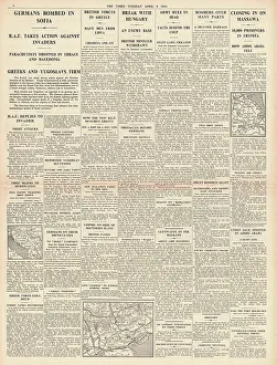 Diredawa: 1941 The Times RAF Bomb Sofia