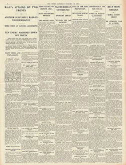 Taranto: 1941 The Times RAF bombing raid on Wilhelmshaven