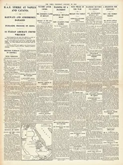 Somaliland: 1941 The Times RAF strike at Naples and Catania