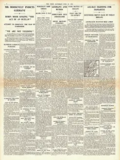 Sidon: 1941 The Times Roosevelt protests over sinking of SS Robin M